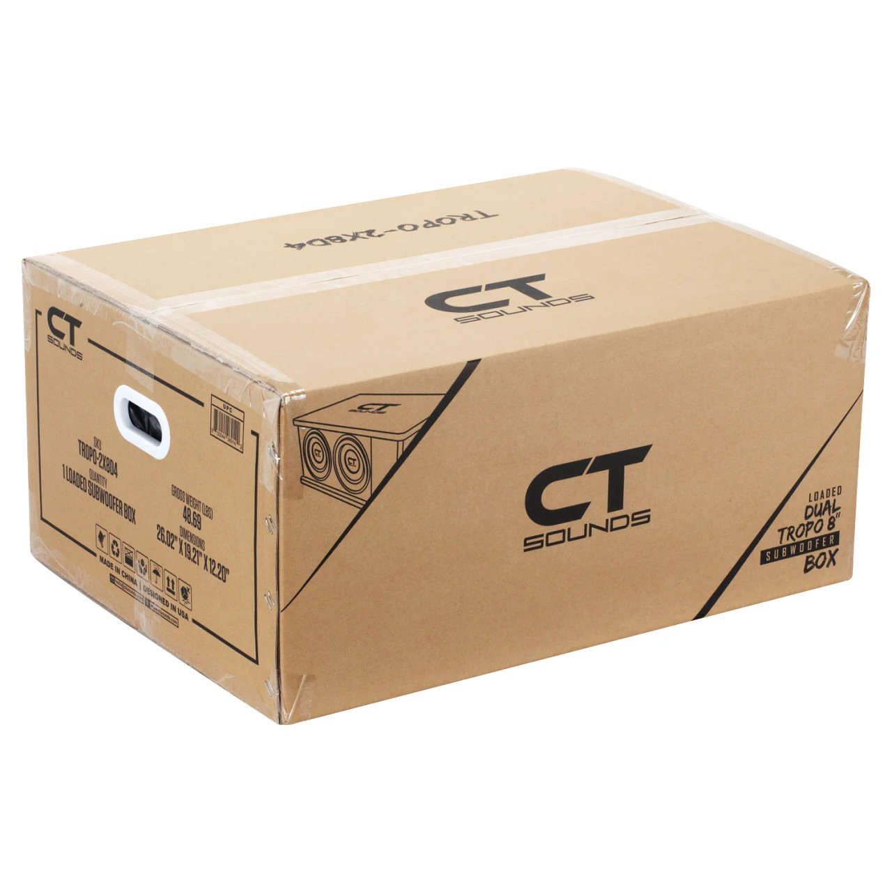 CT Sounds TROPO-2X8D4 Dual 8” 800W RMS Loaded Tropo Series Ported