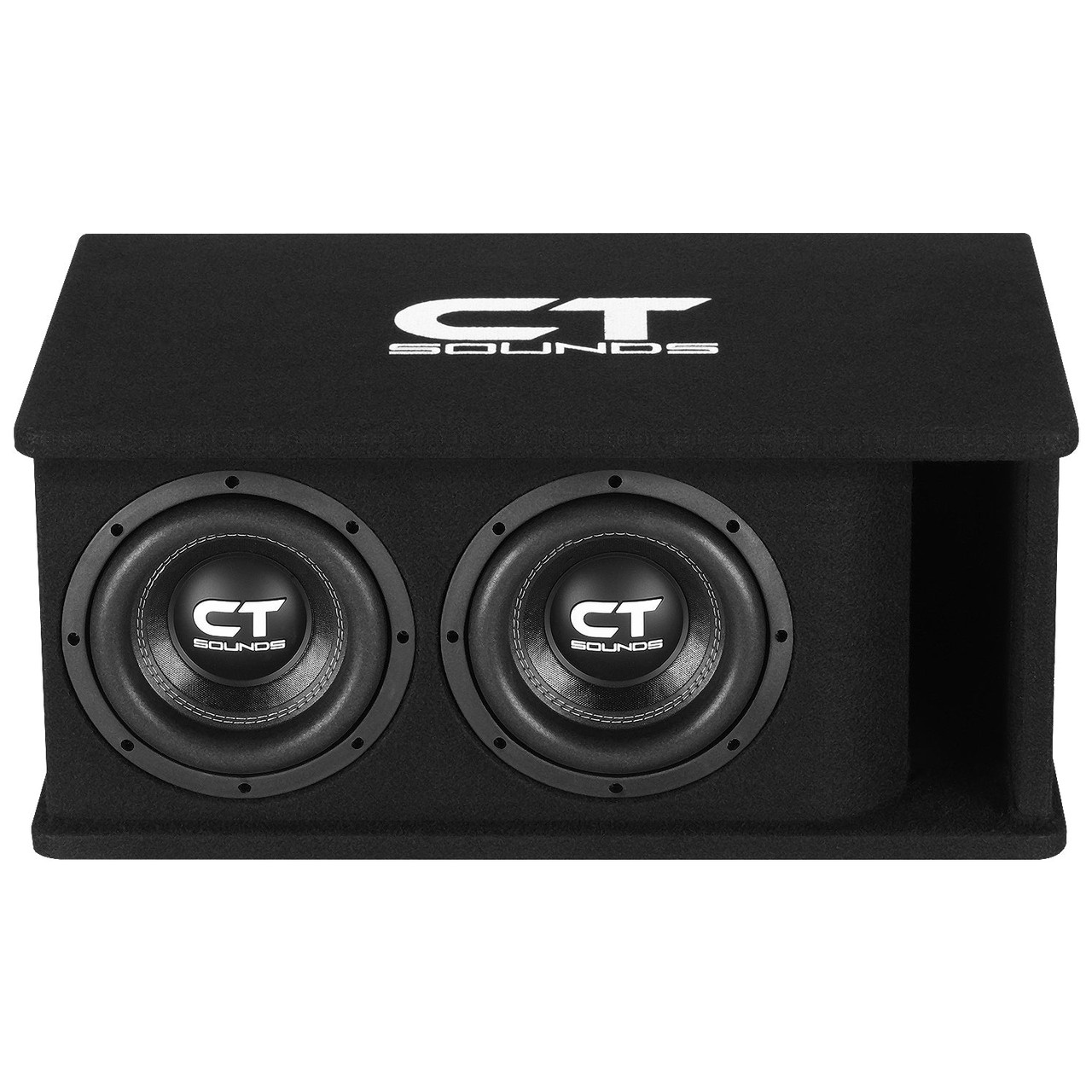 Dual 12 Inch Subwoofer CT Sounds TROPO-1X8D2 Ported Subwoofer Box