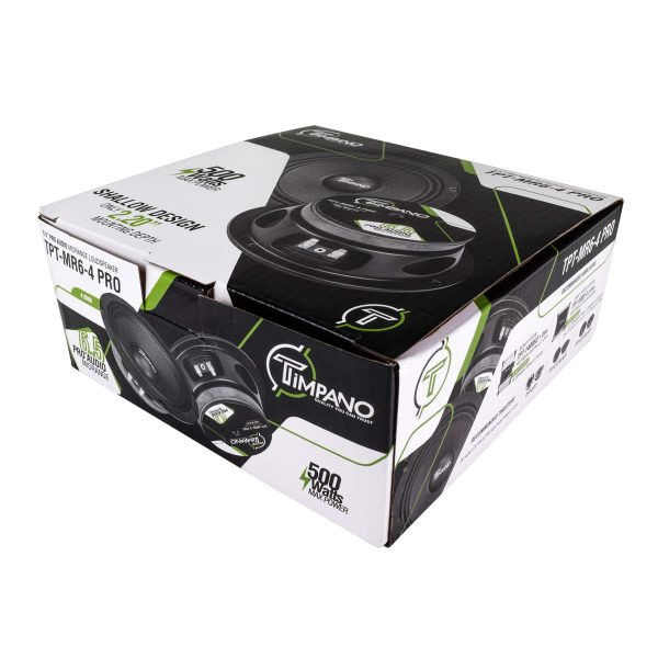 Timpano TPT-MR6-4 PRO 6.5” 150W RMS Shallow Mid Range Loudspeaker