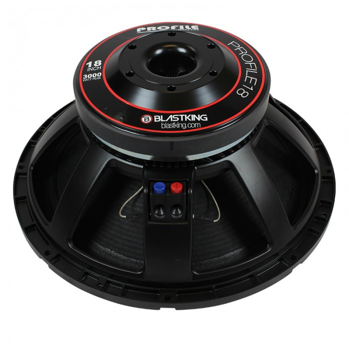 BlastKing Profile18 18″ 1500W RMS High Output Woofer - 8 Ohms