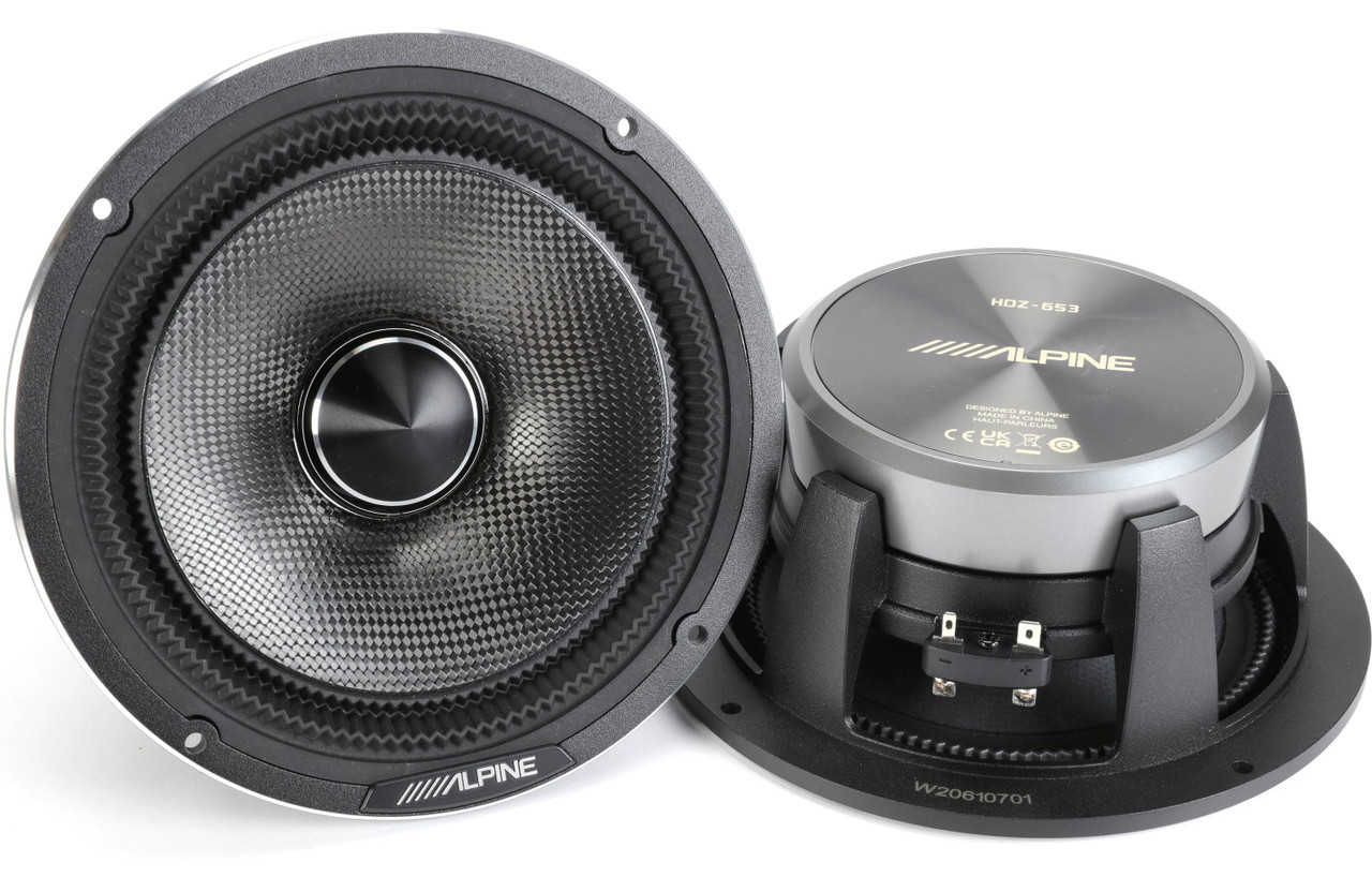 Alpine Status HDZ-653 Hi-Res 6.5” 100W RMS 3-Way Component Speaker
