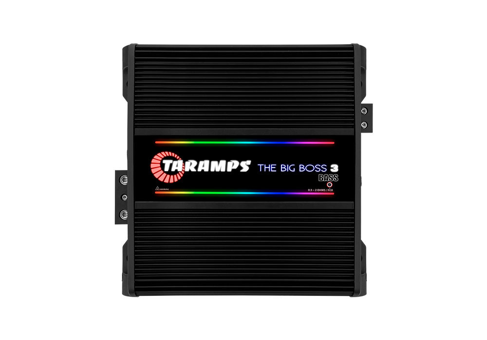 TARAMPS THE BIG BOSS 3 モノアンプ　サブウーファー用　外向 Taramps the Big Boss 3 Bass 3000W RMS Monoblock Amplifier - Singh