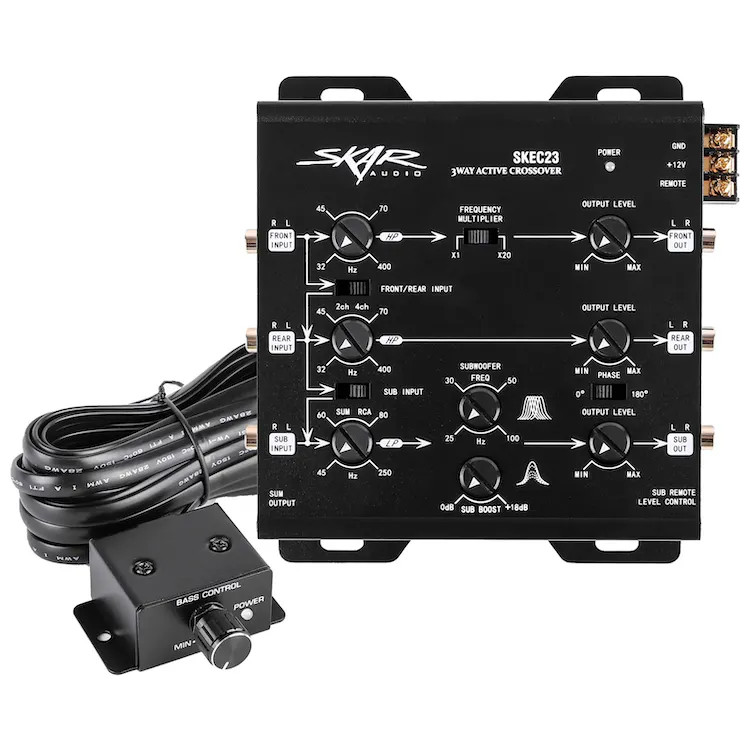 Skar Audio SKEC23 3-Way 6-Channel Electronic Crossover - Singh