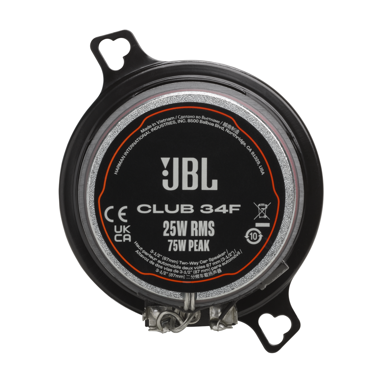 JBL Club 34F Club Series 3-1/2 25W RMS 2-Way Car Speakers - Singh