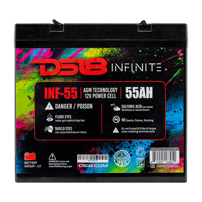 DS18 INF-55AH Infinite 55 AH AGM Power Cell Battery - Singh
