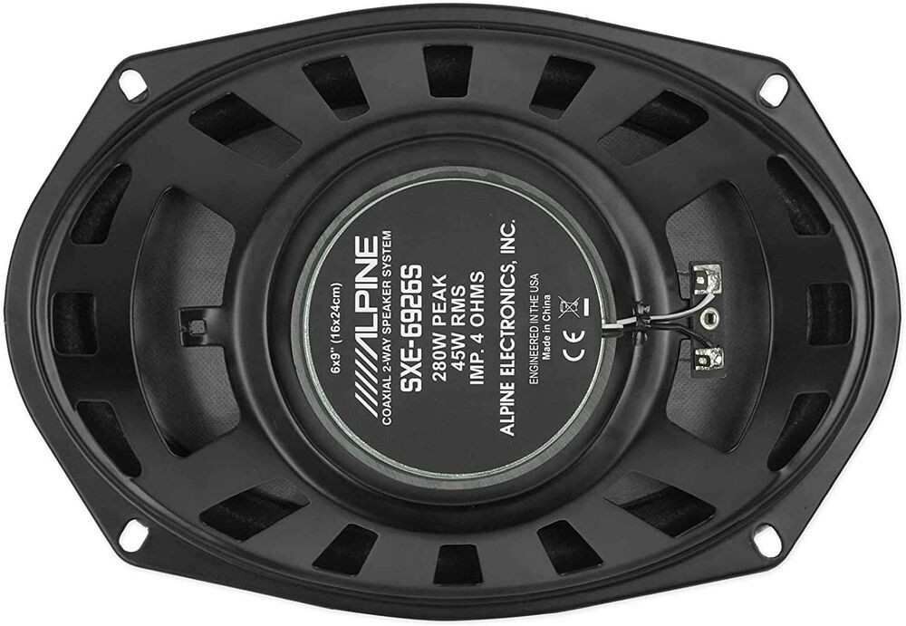 Alpine SXE-6926S Type-E 6x9” 45W RMS 2-Way Coaxial Speakers
