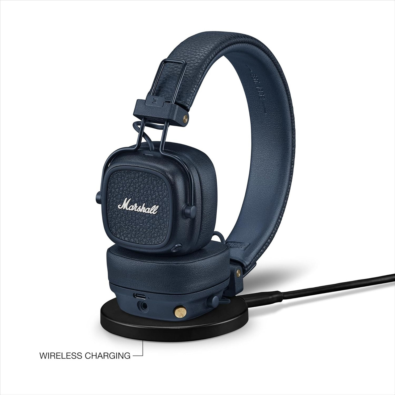 美品 ー正規品　marshall MAJOR V Marshall Major V Wireless On-Ear Bluetooth Headphones - Midnight