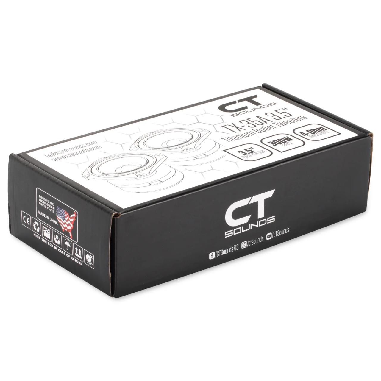 CT Sounds TX-35A 3.5” 300W RMS Titanium Super Tweeters (Pair