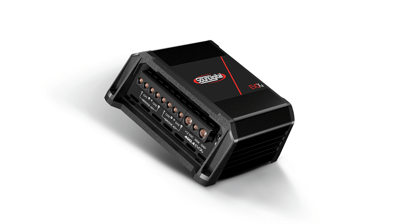 SounDigital 400.4EVOX2-4 4-Channel Amplifier - 100W RMS x 4