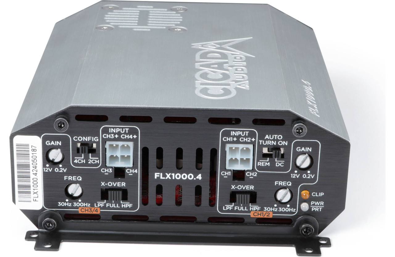 Cicada Audio FLX1000.4 4-Channel Motorcycle Amplifier — 168W RMS x
