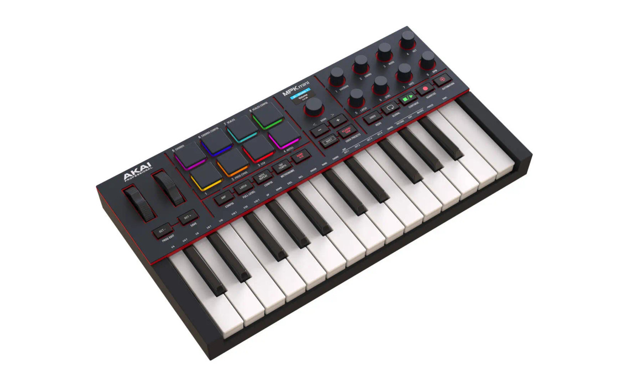 Akai Professional MPK Mini 4B Compact MIDI Controller - Black