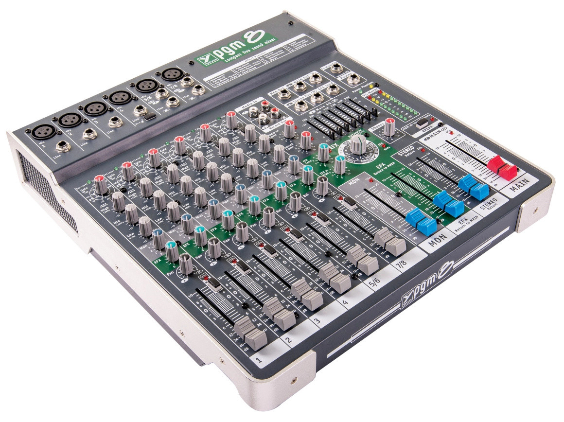 Yorkville PGM8 8-Channel Mixer with Effects - Singh Electronics