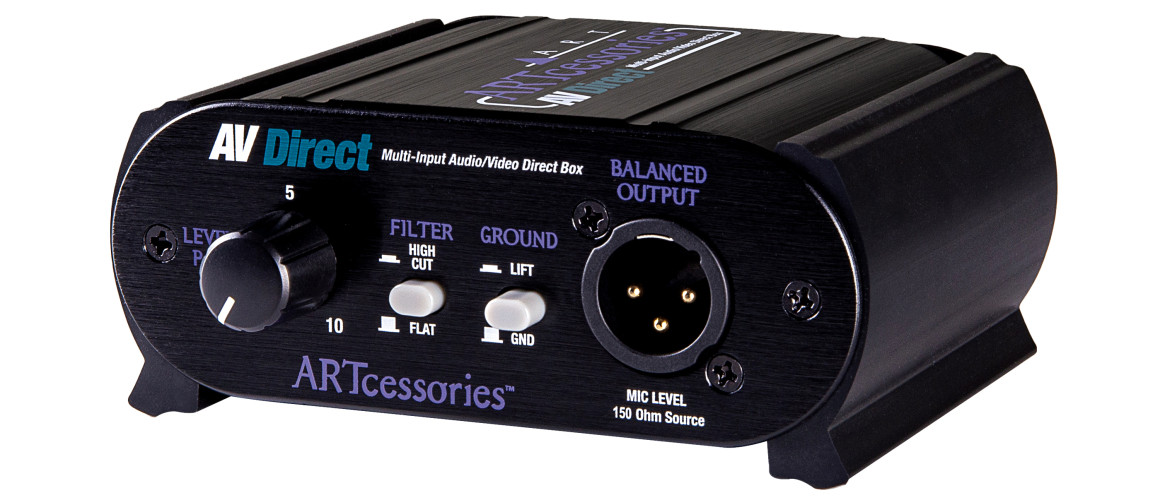 Art Pro Audio AV DIRECT Multi-Input Direct Box Connects Virtually Any ...