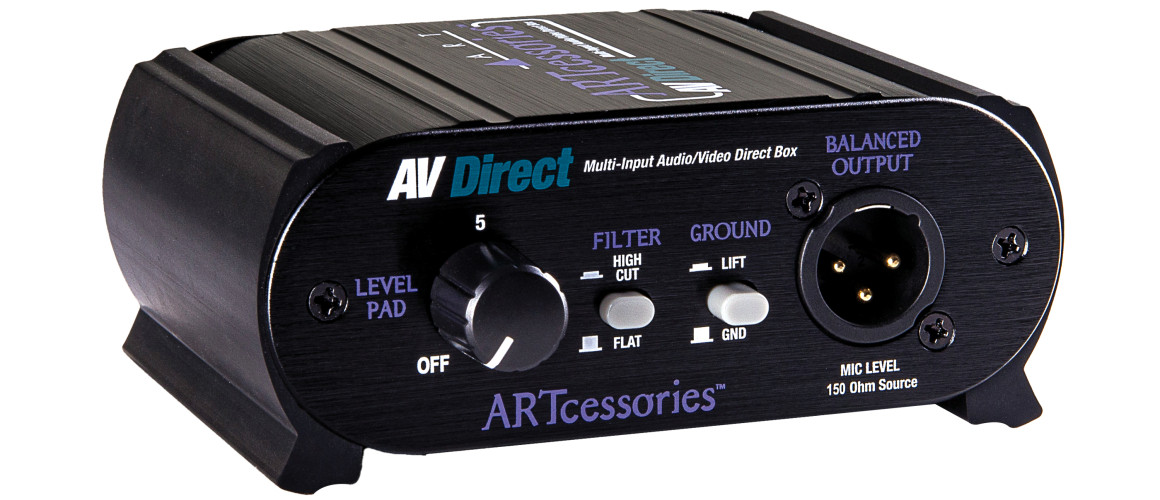 Art Pro Audio AV DIRECT Multi-Input Direct Box Connects Virtually Any ...