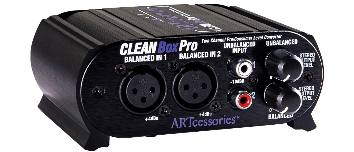 Art Pro Audio CLEANBOXPRO 2-Channel Balanced / Unbalanced Level ...