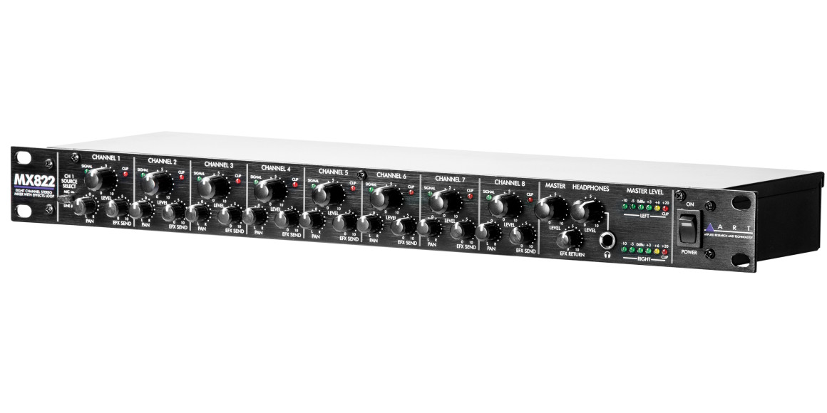 配信機器・PA機器・レコーディング機器 ART MX822 8-Channel Stereo Mixer Art Pro Audio MX822 8-Channel Stereo Rackmount Mixer - Singh