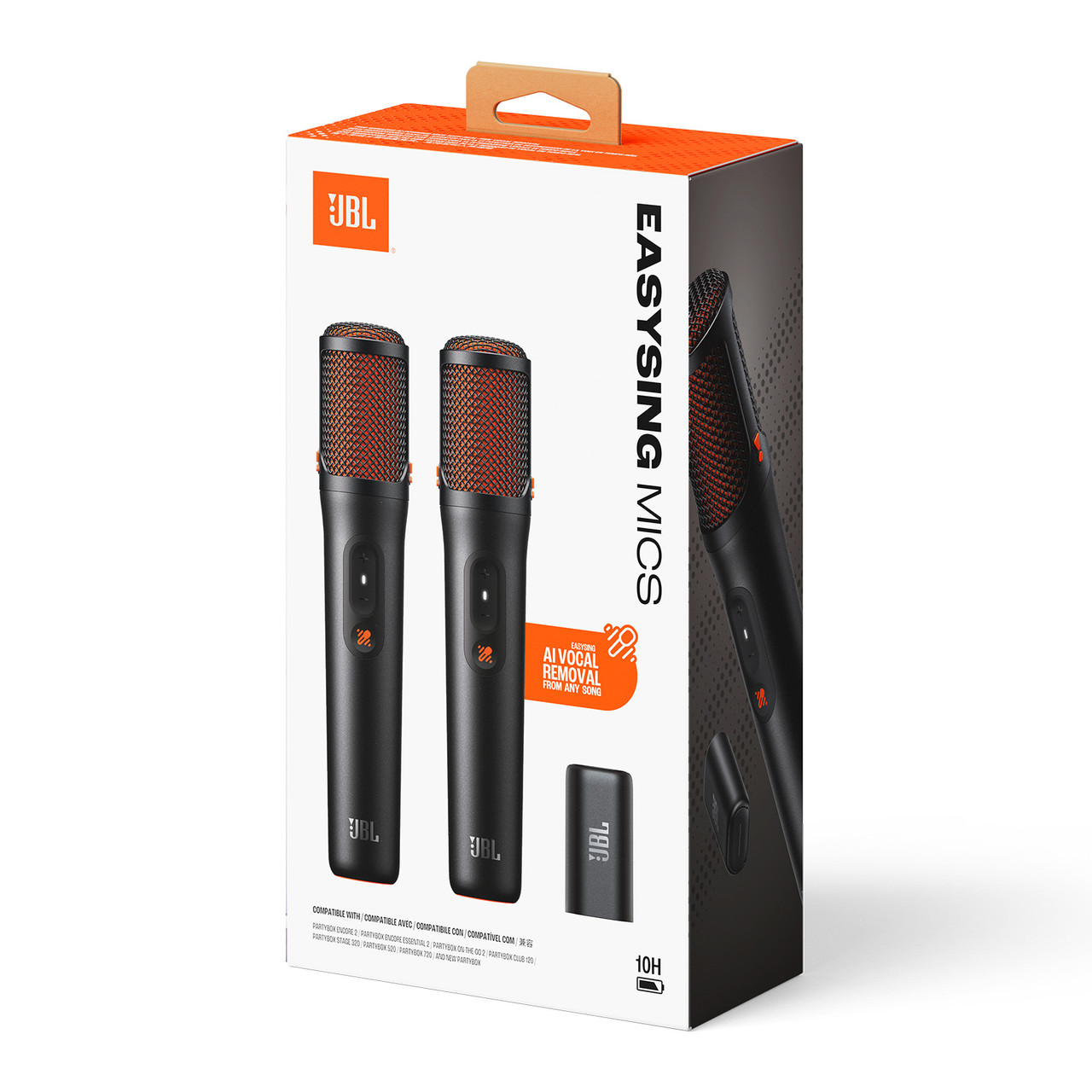 JBL EasySing Mics 2 Wireless Microphones with Real-time Vocal
