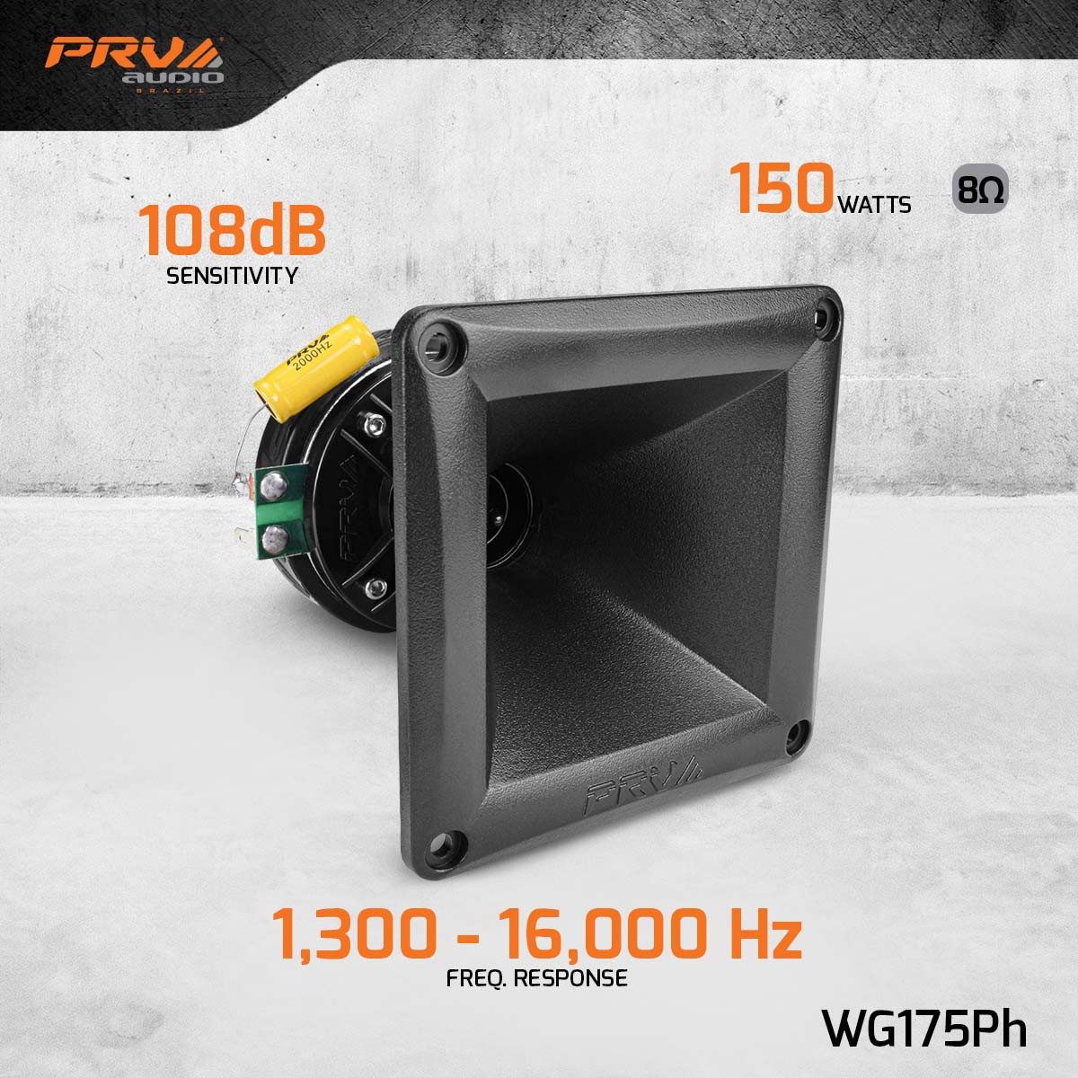 PRV Audio WG175Ph Pro Audio High Frequency Compression Driver +