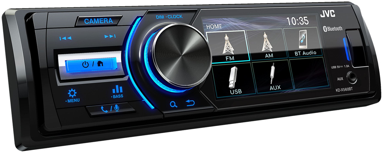 JVC KD-X560BT 1-DIN Digital Media Receiver - Singh Electronics
