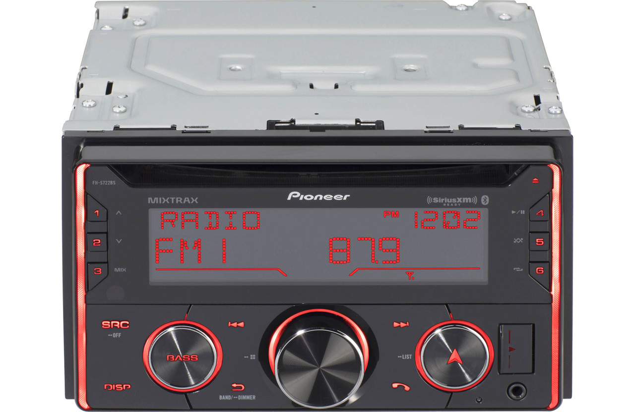 Pioneer FH-S722BS Black Double DIN CD Receiver With Built-In