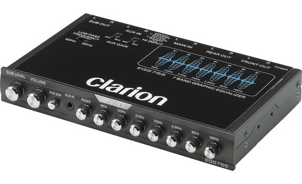 Clarion EQS755 7-Band Graphic Car Equalizer w/ Front 3.5mm Aux