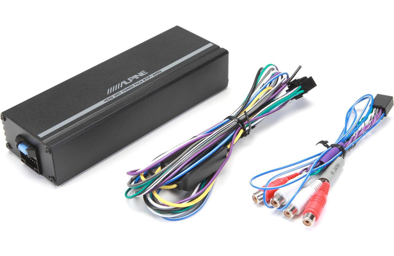 Alpine KTP-445U Power Pack Compact 4-Channel Car Amplifier — 45W