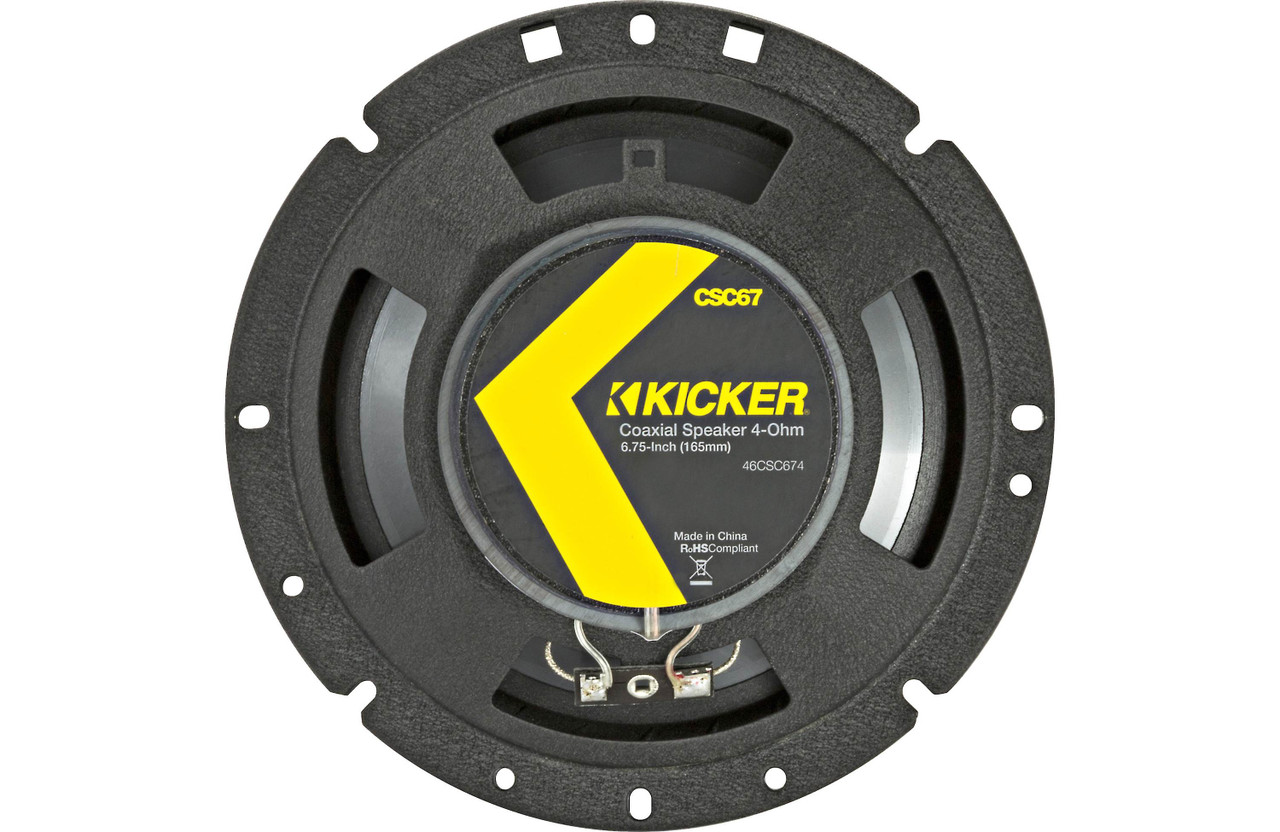 カーオーディオ Rare! KICKER CS67 Coaxial Speaker 4 Kicker 46CSC674 CS Series 6-3/4