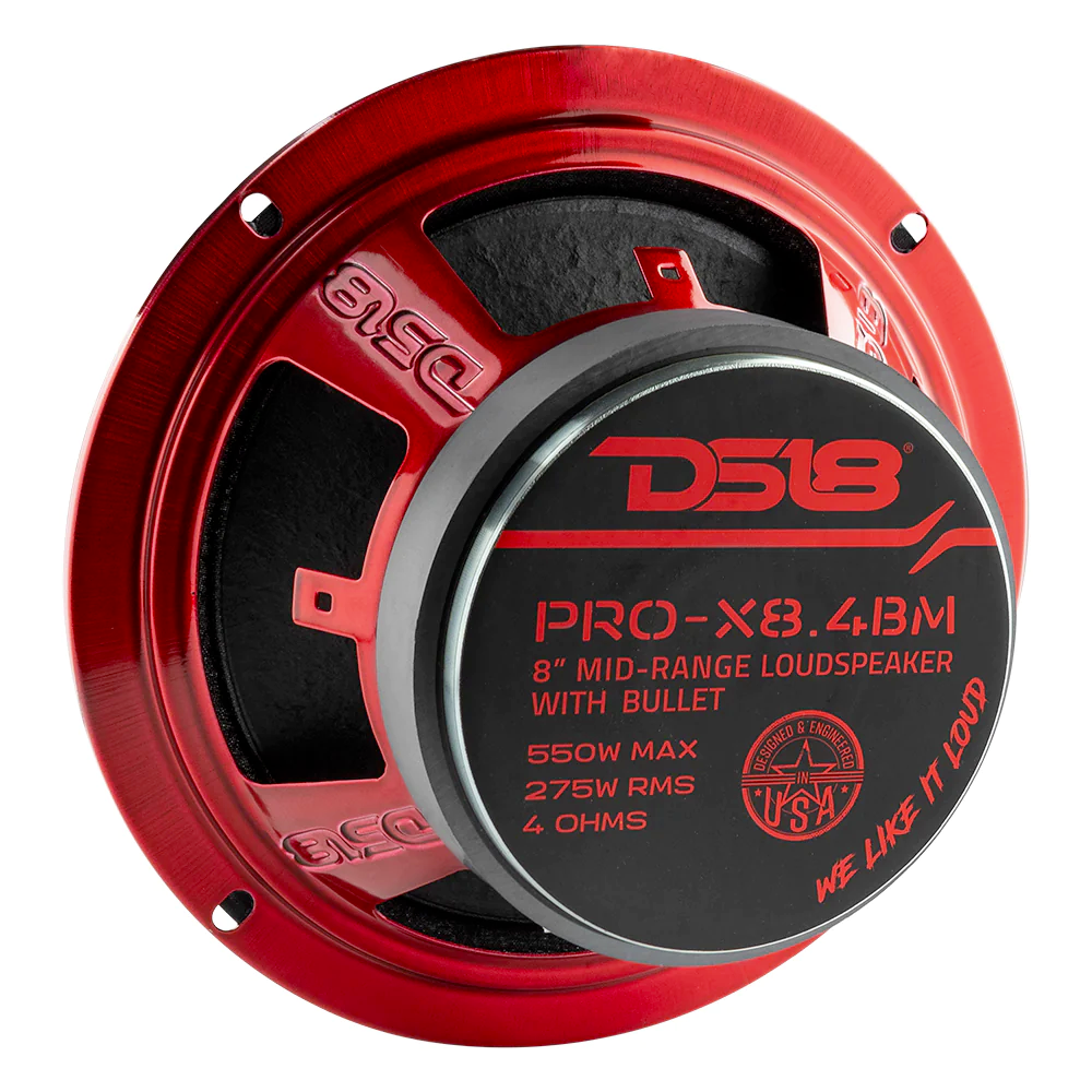 DS18 PRO-X8.4BM 8” 275W RMS Mid-Range Loudspeaker with Bullet - 4