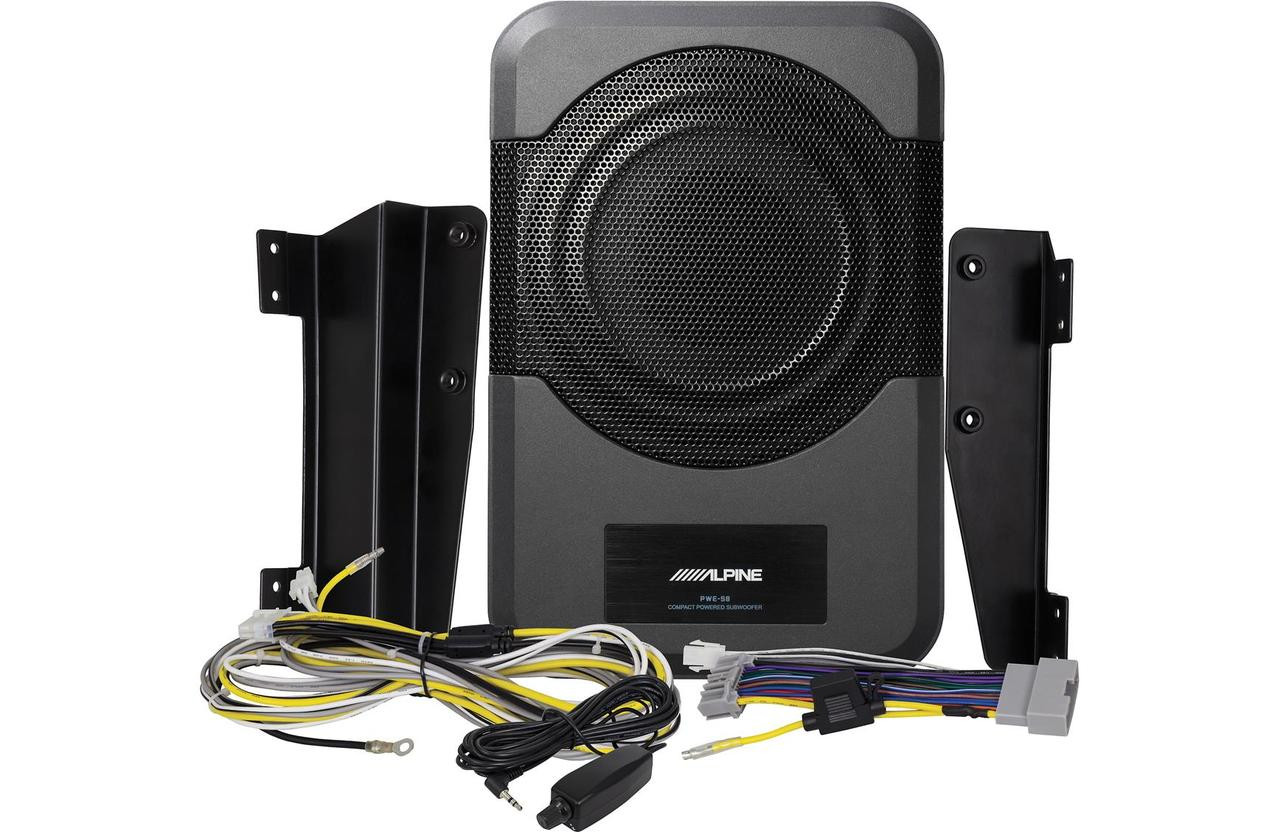 Alpine PWE-S8-WRA Compact Powered Subwoofer Singh Electronics