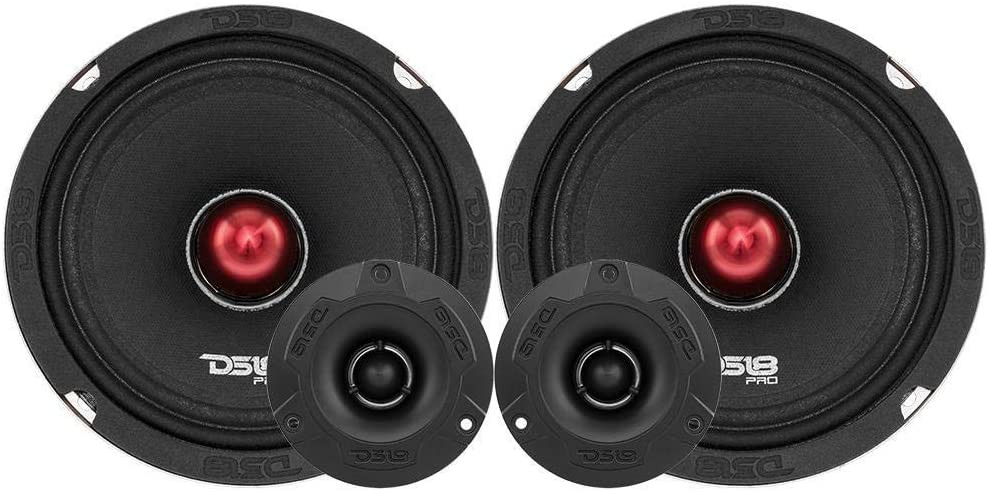 DS18 250W RMS Midrange Speakers with Tweeters - Main Image