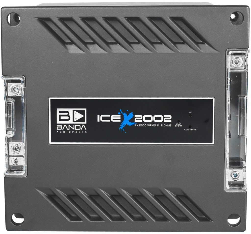 BANDA ICE 2500W アンプ Banda Ice X 2002-1 Channel 2000 Watts RMS 2 Ohm Car Amplifier