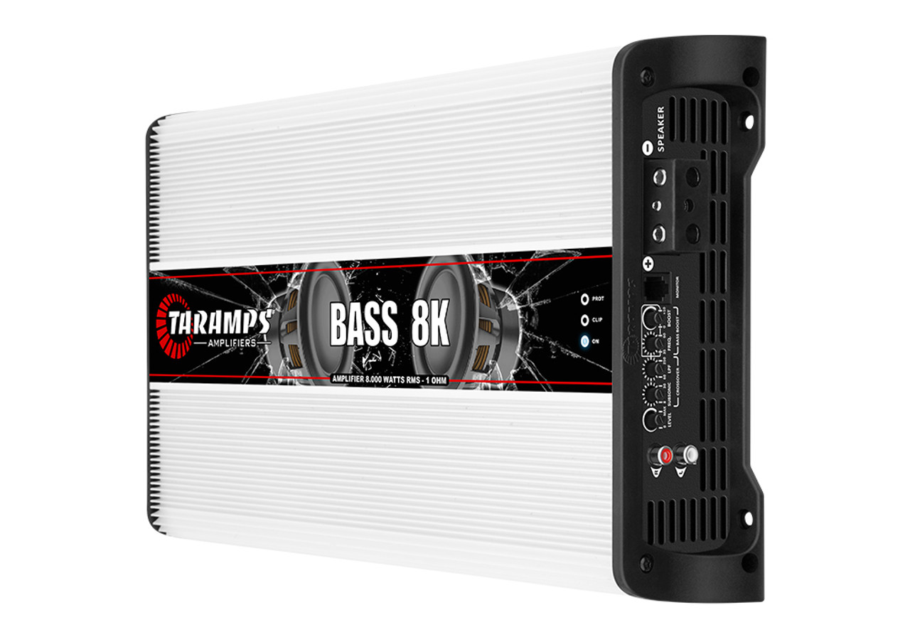 Taramps Bass 8K 8000 Watts RMS Class D Car Amplifier - 1 Ohm