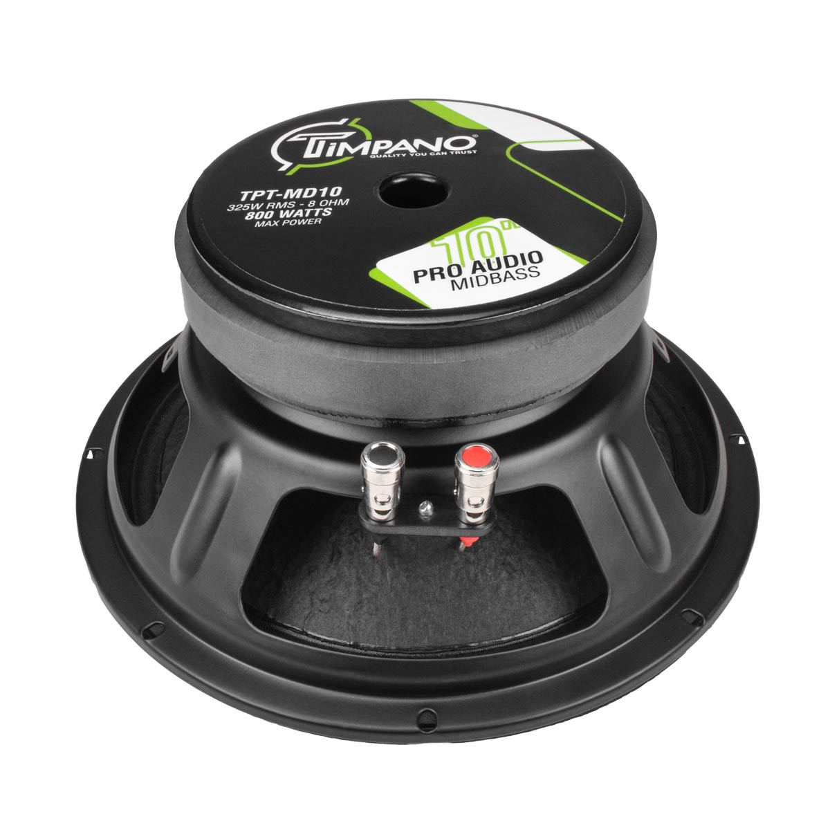 Timpano TPT-MD10 v2 10″ 325W RMS Pro Audio Midbass Speaker - 8 Ohm