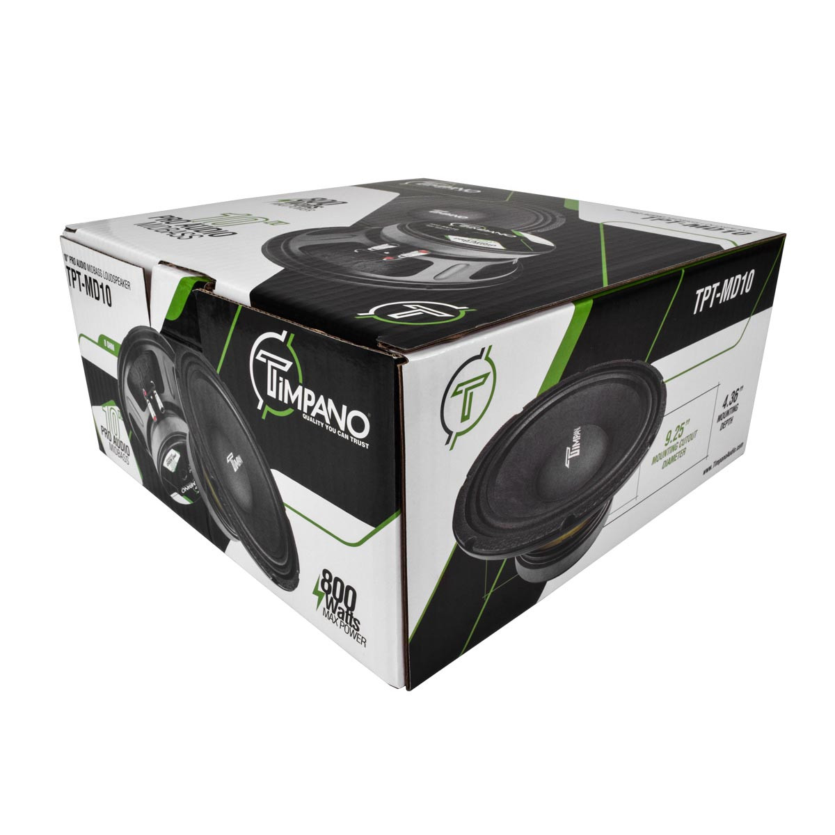 Timpano TPT-MD10 v2 10″ 325W RMS Pro Audio Midbass Speaker - 8 Ohm