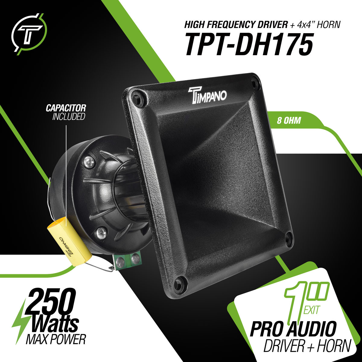 Timpano TPT-DH175 1″ 75W RMS Exit High Frequency Compression