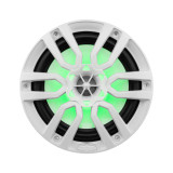 DS18 NXL-8/WH 8" 2-Way Marine Water Resistant Speaker with RGB LED Lights 125W RMS - White