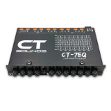 CT Sounds CT-7EQ 7 Band 1/2 Din Parametric Car Audio Equalizer with AUX Input