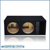 Ground Shaker 30HZ210B Black 10" Dual Competition Ported Sub Box
