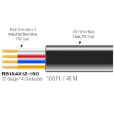 BlastKing RS1X4X12 12 AWG 4-Conductor CCA Speaker Cable - Per Foot