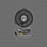 Cicada Audio CHDSGGTK 6.5" Replacement Grilles with 3/4" Tweeters for 2014-2023 Harley-Davidson Street Glide Models