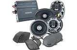 Kenwood Excelon P-HD3FR Audio Kit for Select 2014+ Harley-Davidson Motorcycles with Two 2-Channel Amplifiers, 6.5" Fairing Speakers, and 6"x9" Rear Speakers