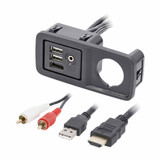 Axxess AXUSB-JP1 USB/AUX/HDMI Panel for Select 2015-Up Jeep Vehicles