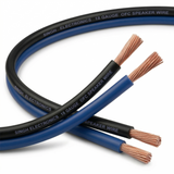 Singh Electronics 18 Gauge OFC Speaker Wire - 500ft Spool (Blue/Black)