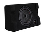 Kicker 52CVTDF102 Single 10" 375W RMS Downward-Firing Loaded Subwoofer Enclosure - 2 Ohm