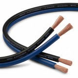 Singh Electronics 10 Gauge OFC Speaker Wire - 200ft Spool (Blue/Black)