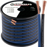 Singh Electronics 18 Gauge OFC Speaker Wire - Blue/Black (25ft/50ft/100ft Spool)