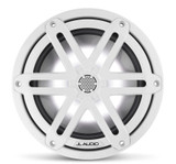 JL Audio M3-770X-S-GW-I M3 Series 7.7" 70W RMS Marine Speakers with RGB LED Lighting and White Sport Grilles