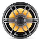 JL Audio M6-770X-S-GmTi-i M6 Series 7.7" 100W RMS Marine Speakers with RGB LED Lighting and Gunmetal Sport Grille 