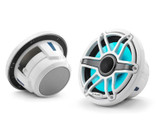 JL Audio M6-770x-S-GwGw-i M6 Series 7.7" 100W RMS Marine Speakers with RGB LED Lighting and White Sport Grille 