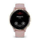 Garmin Venu 3S Fitness Smartwatch - Slate with Dust Rose Band